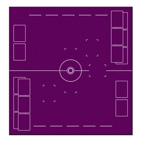 Pokemon Tcg Two Player Battle Mat 25 X 26 Violet Walmart Com