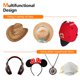 thumbnail image 5 of Ganchos adhesivos para sombreros 10 para pared (paquete) - Percheros para gorras de béisbol color negro, 5 of 5