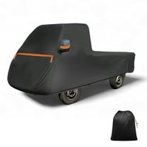 Unique Bargains Car Cover for Daihatsu Hijet Truck Aluminum Film Cotton Outdoor Full Car Cover All Weather Waterproof Windproof Rain Snow Protection with Door Zipper