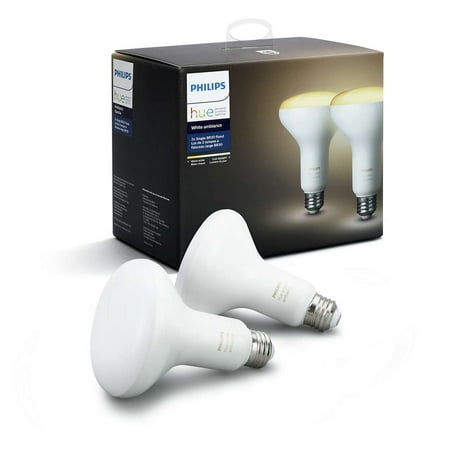 Philips Hue White Ambiance BR30 Smart Light Bulb, 65W LED, (Best Hub For Smart Home)