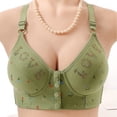 thumbnail image 2 of Lmueinov Bras for Women Supportive Wireless Push Up Bra Full Coverage No Underwire Floral Print Bralettes for Older Women, 2 of 3