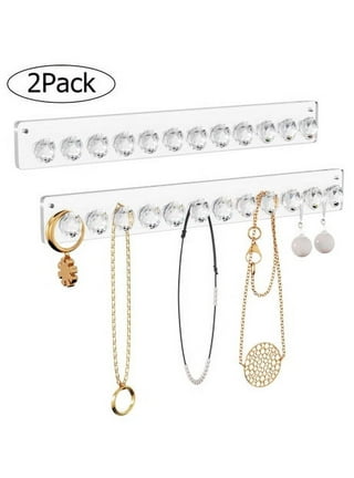 Jewelry Organizer - 6-Tier Earring Holder Rack For 140 Pairs - Compact  Stand For Jewelry - Clear Acrylic Necklace Holder - Foldable & Freestanding  Table Top Jewelry Holder - 11.57x4.8x3.46 
