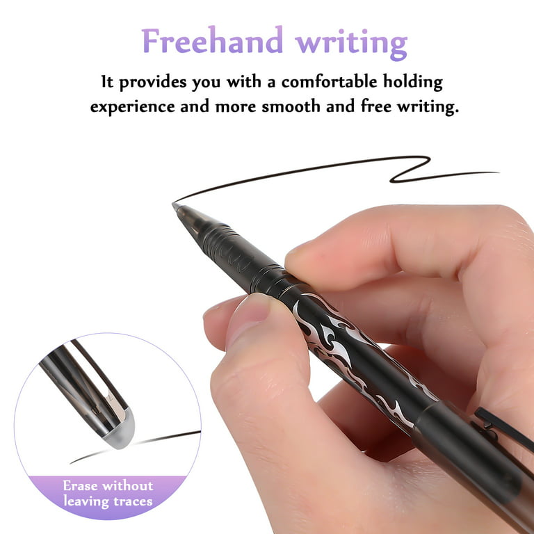 Ciieeo 8pcs Color Gel Pen Aesthetic Pens Stationery Pen Erasable Pens  Clicker Aesthetic Erasable Pens Signature Pens Drawing Pens Kids Suit 0.5  Mm