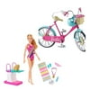 Lian LifeStyle Barbie Bundle, Barbie Bicycle + Barbie Dreamhouse Adventures Swim 'n Dive Doll. 2 Packs