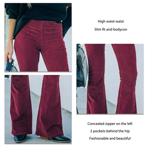 Pantalones Ajustados Para Mujer, Pantalones De Mujer De Moda De Color Puro Para Invierno Para Dama