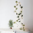 thumbnail image 2 of Youkk 2Meter 20 LED Simulation Rattan Leaf Lights String Copper Wire Lights String Wedding Decoration for Home Jungle Party Decor, 2 of 6