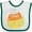 White and Green, variant on Inktastic Halloween No Such Thing as Too Much Candy Corn Boys or Girls Baby Bib