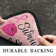 thumbnail image 6 of Pink Breast Cancer and Pioneer Flower Door Rugs,Washable Non Slip Door Mats Indoor,Decorative Door Mats,Entry Mat Indoor for Entrance,Bedroom,Kitchen,Bathroom,30"x17", 6 of 6