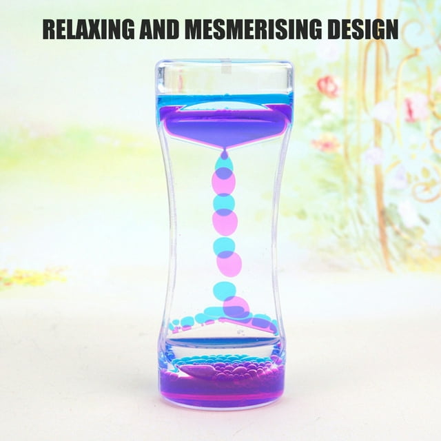 Colorful Liquid Timer Hourglass Toys Colorful Liquid Timer Anxiety Relief Toys Liquid Motion Timer Bubble Timer Oil Hourglass Toys For Kids And Adults