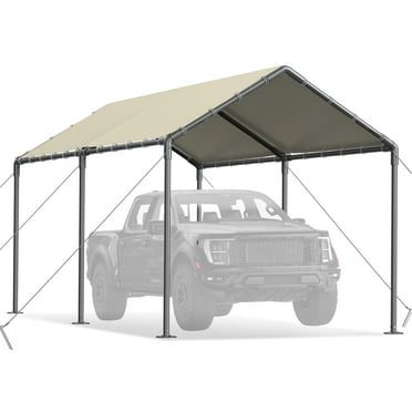 GREZONE 10' x 20' x 9.2' Gray Heavy Duty Portable Carports