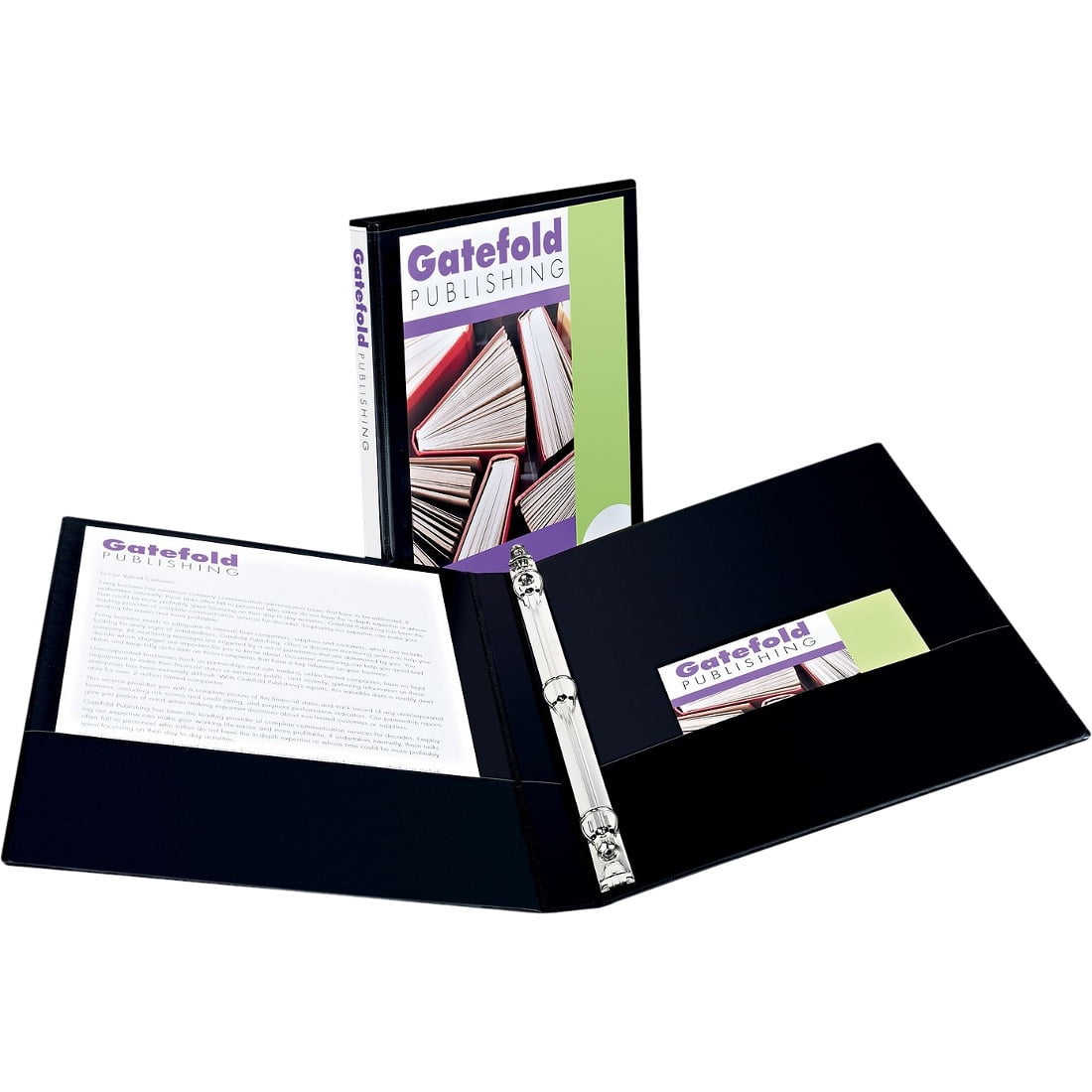 Economy Vinyl Round Ring View Binder, 1/2' Capacity, Black
