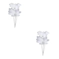 thumbnail image 1 of Injueey Rosas de poliéster Centros de de Halloween Decoración de fiesta en blanco y negro Type1 NO1, 1 of 6