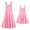 Pink, variant on Mommy and Me Plaid Print Dresses with Pockets Sleeveless Smocked Long Sundress Casual High Waist Midi Tank Dress Green (Girl 2T)