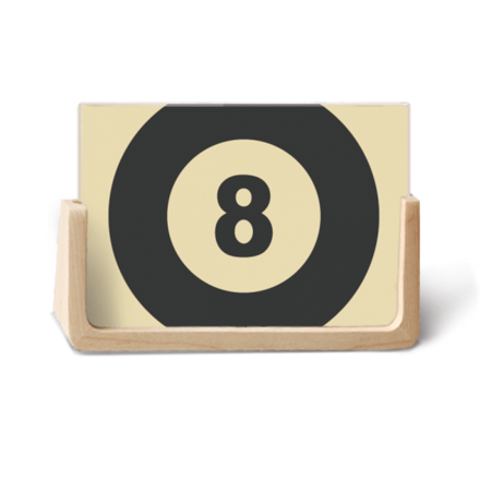 Billiards Sport Simple Geometry Pattern Photo Wooden Photo Frame Tabletop Display