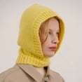 thumbnail image 2 of SikaFu 20% Wool Knitted Caps Winter Warmer Unisex Hooded Hat Neck Collar Scarf Cap For Men&Women Ski Beanie Hats Cold Hat Balaclava Cap, 2 of 6