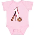 thumbnail image 3 of Inktastic Baseball First Birthday One Year Old Boys or Girls Baby Bodysuit, 3 of 5