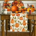 thumbnail image 5 of TanSiDing 3pcs Thanksgiving Table Runner Fall Harvest Decor Polyester Kitchen Dining Table Cover Party Holiday Decoration 33*180cm, 5 of 6