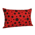 thumbnail image 2 of Kll Ladybug Pattern Pillow Covers Envelope Closure,Super Soft And Cozy Fuzzy Fleece Pillow Case Cover 20"X30", 2 of 8
