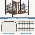 thumbnail image 5 of CONCETTA Record Player Stand, 3 Tier Turntable Table with Vinyl Storage for up to 100 Albums, End Side Table for Living Room Bedroom, 5 of 8