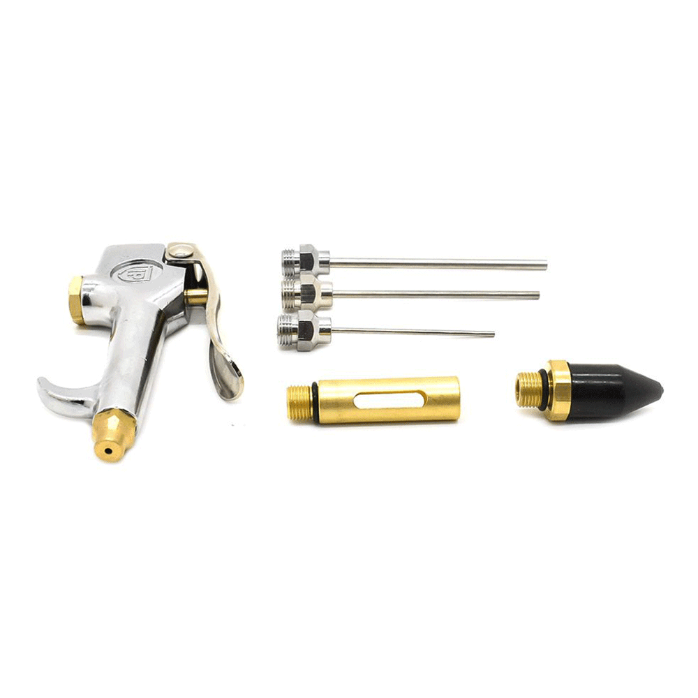 Interstate Pneumatics BZ306 Air Blow Gun Kit Standard Thumb Lever with Tips