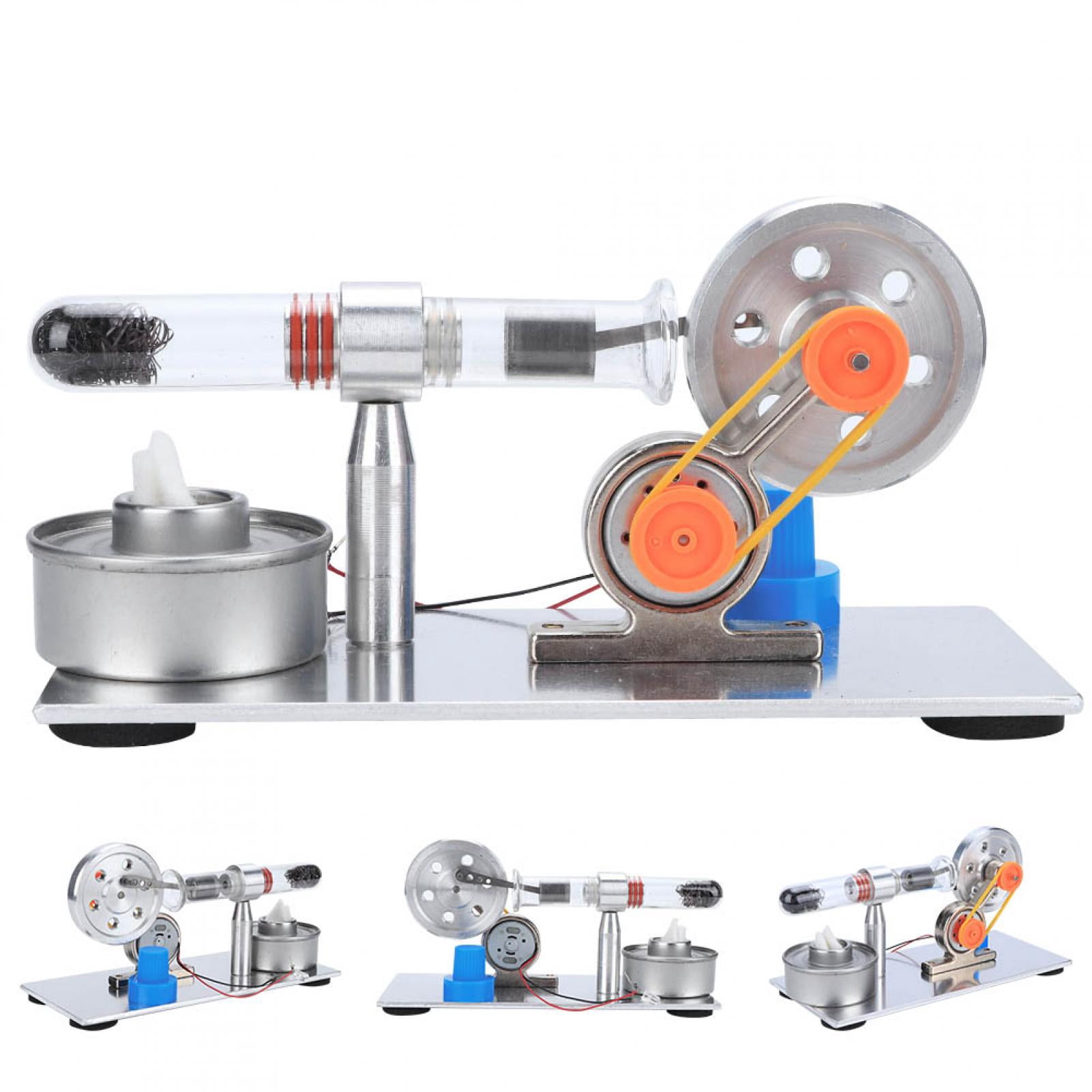 Mgaxyff Single Cylinder Sterling Engine Model Steam Power Physics Science Lab Teaching Tool , Experiment Model,Stirling Engine