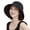 Black, variant on Women's Beach Sun Hat Floppy Hat Blackout Fitted Soft UV Protection Cap Fall Pink One Size