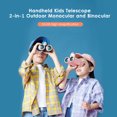 thumbnail image 2 of Telescopio Portátil para Niños KKmoon, Modelo K13 en Rosa, 10×28 Ajustable, Ideal para Aventuras al Aire Libre, Comparte con Amigos o Familia, Diseño Desmontable y Compacto., 2 of 6