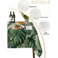 thumbnail image 5 of Palm Leaves Tropical Rectangle Tablecloth, Green Botanical Summer Green Ombre Waterproof & StainResistant Tablecloth, Washable Oil-proof Table Cover for Dining/Party/Wedding/Camping/Buffet 60x102 In, 5 of 9