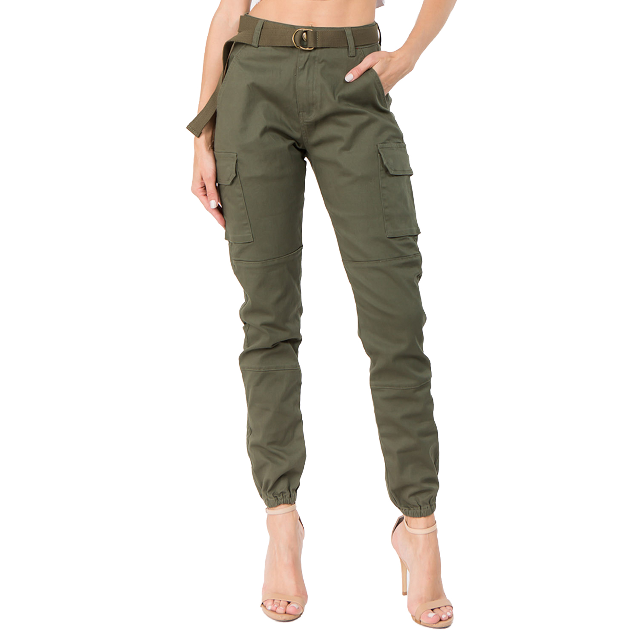 Love Moda Women's Slim Fit Drawstring 