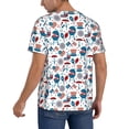 thumbnail image 2 of Hirioo Fourth Of July Party for Men's Baseball T-shirt Shirts Short Sleeve Casual Summer Button Stretch T Shirts,Size S-4XL-Medium, 2 of 7