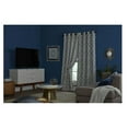 thumbnail image 4 of allen + roth 84-in Admiral Geometric Blackout Thermal Lined Grommet Single Curtain Panel, 4 of 7