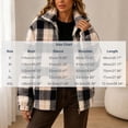 thumbnail image 3 of Fleece Jackets for Women Oversized Stand Collar Zip Up Jacket with Pockets Winter Casual Warm Trendy Plaid Plush Outerwear,Sizes S-2XL, 3 of 8