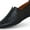 Black, variant on Men's Genuine Leather Loafer Shoes Slip On Soft Walking Driving Shoes