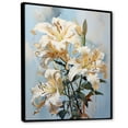 thumbnail image 2 of Designart "Blooming Lilies' Blossoms II" Lilies Floater Framed Canvas Art Print, 2 of 5