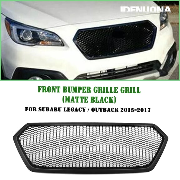 Front Bumper Grille Mesh For Subaru Legacy Outback 2015-2017 Black