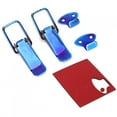 thumbnail image 1 of Clip de bloqueo de gancho de seguridad Universal para coche y camión, liberación rápida, pequeño, azul, 1 of 8