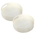thumbnail image 1 of Oleegame 2PC Produce Storage Storage Tray Box Rotatable With Handle Storage Multifunctional Kitchen Bathroom Housekeeping Organizers White, 1 of 4