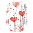 thumbnail image 3 of Vetsdori 3/4 Sleeve Blouses for Women Summer Plus Size Shirts Graphic Casual,Valentine Cute Gifts for Girlfriend Ladies Blouses Crew Neck, 3 of 5