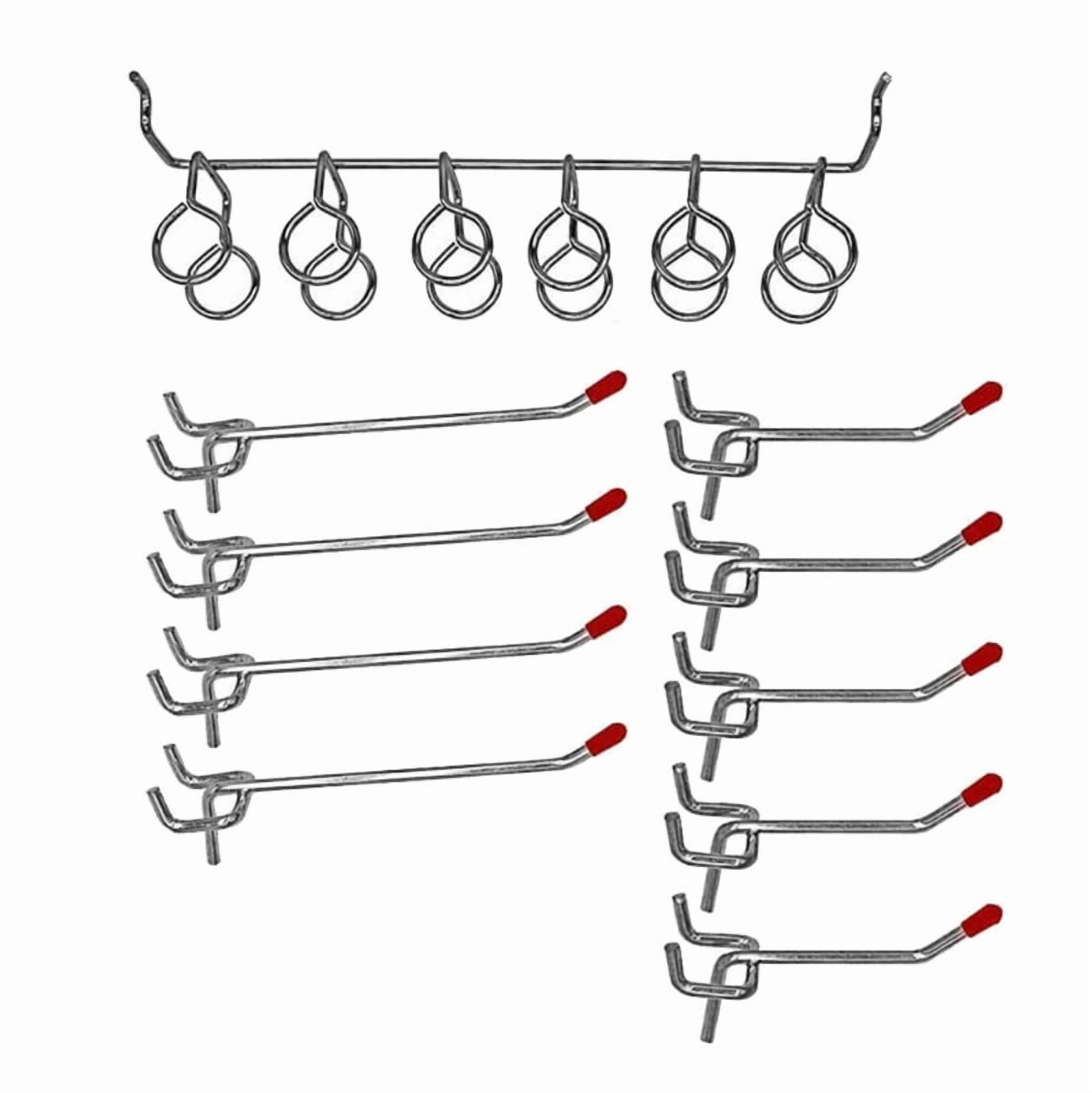 Comprehensive Pegboard Hook Set 114 Pieces for Workshop Garage Organization