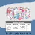 thumbnail image 3 of Round Tablecloth 60 Inch,Tropical Flowers and Hummingbirds Decorative Circular Table Cloth Cover Washable Heat Resistant for Kitchen Dinning Holiday, 3 of 6
