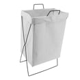 thumbnail image 1 of Collapsible Laundry Hamper With Reinforced Iron Frame, Standing Tall Rectangle Basket Ample Capacity Dirty Clothes Organizers, 1 of 8