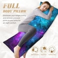 thumbnail image 4 of Long Pillow Cover Galaxy Cushion Body Pillow Case Rectangle Decorative Throw Printed Pillowcase 20 X 60 Inch, 4 of 6