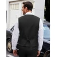 thumbnail image 4 of COOFANDY Men's Suit Vests Fashion Formal Slim Fit Business Dress Vest Waistcoat, 4 of 7