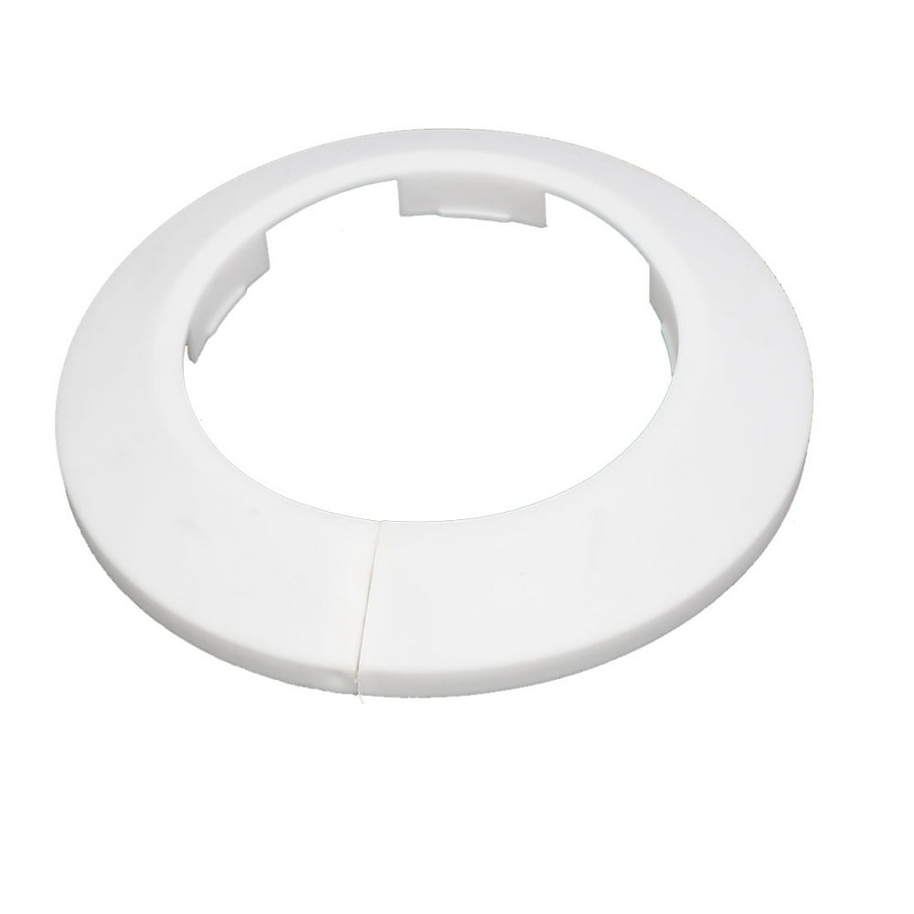63mm Plastic Wall Flange Radiator Water Pipe Cover Collar White