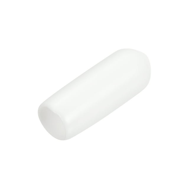 15pcs Rubber End Caps with 5mm inner diameter, made of flexible and durable vinyl rubber material in white. Designed to protect screw threads, nail heads, round tubing, furniture feet, and other surfaces from scuffs and damage. Ideal for use on metal chair tips, table legs, and threaded parts. Includes 15 pieces.