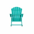 thumbnail image 2 of WestinTrends Dylan Outdoor Rocking Chair, All Weather Poly Lumber Seashell Adirondack Rocker Chair, 350 Lbs Support Patio Rocking Chairs for Porch Garden Backyard and Indoor, Turquoise, 2 of 9
