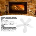 thumbnail image 3 of Stove Fan Blade, Wide Compatibility, Aluminum Alloy 5 Blades, Enhanced Hot Air Circulation Effect, Simple Installation, For Fireplace Fan, 3 of 8