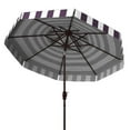 thumbnail image 3 of Safavieh Elsa 9' Market Crank Double Top Patio Umbrella, Navy/White, 3 of 6