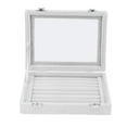 thumbnail image 4 of Jewelry Box, Large Capacity Jewellery Case 7 Slot  For Earring White, 4 of 8