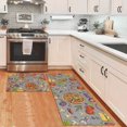 thumbnail image 2 of Kitchen Rugs and Mats Non Skid Washable Absorbent Microfiber Kitchen Mats for Floor Anti Fatigue Kitchen Mat Set of 2 Color Kitchen Decor Stain Resistant 17"x47.2"+17"x23.6", 2 of 6